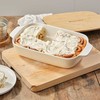 KitchenAid Keraminis indas 40x25x8,8cm + migdolinio kremo dangtelis