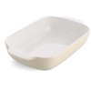 KitchenAid Keraminis indas 40x25x8,8cm + migdolinio kremo dangtelis