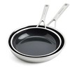 KitchenAid - Daugiafunkcinis keptuvių rinkinys - sidabrinis - 24 cm + 28 cm