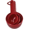 KitchenAid virtuvės matavimo puodeliai 4 vnt Empire Raudona