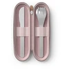 Monbento sztućce na wynos w etui Slim Nest Trio Rožinė