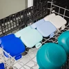 Pojemniki na przekąskę prostokątne2x250ml - 2 vnt Sky+Cobalt / Amuse
