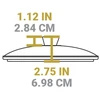 Pokrywa szklana na patelnie 26 cm / Lodge