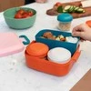 Priešpiečių dėžutė su przegródkami vaikams Rikko Poppy Flamingo / Amuse