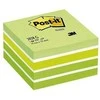 3M Post-it žinutės kubas kubas žalias pastelinės spalvos asortimentas 76 x 76 mm
