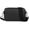 Aarni Crossbody Bag -olkalaukku, musta, hopea vetoketju