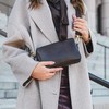 Aarni Crossbody Bag -olkalaukku, tummanruskea, hopea vetoketju