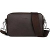 Aarni Crossbody Bag -olkalaukku, tummanruskea, hopea vetoketju