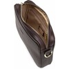 Aarni Crossbody Bag -olkalaukku, tummanruskea, hopea vetoketju
