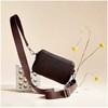 Aarni Crossbody Bag -olkalaukku, tummanruskea, hopea vetoketju