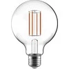 Airam LED G95 -lamppu, E27, 3000K, 470lm, kirkaskupuinen