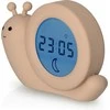 Alecto Baby Simon Snail -unirytmiä opettava herätyskello, taupe