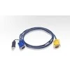 ATEN 2L-5202P ATEN KVM kabelis HD15-SVGA PS/2 PS/2 - 2m