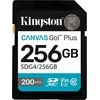 Kingston Canvas Go! Plus 256GB SD kortelė iš priekio