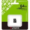 „Kingston Technology“ 64 GB „micSDXC Canvas Select Plus Gen3 100R A1“ atminties kortelės pakuotė be ADP