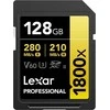Atminties kortelė LEXAR Pro 1800x R280/W210 128GB SDXC U3 (V60) UHS-II