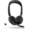 JABRA Evolve2 65 Flex UC Stereo Ausinės on-ear Bluetooth belaidės aktyvus triukšmo slopinimas USB-C juodas Optimised skirta UC