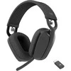Logitech Zone Vibe pilkos ausinės su USB-C adapteriu