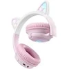 Ausinės ProCaster Meow 2.0 kuulokkeet mikrofonilla, vaaleanpunainen