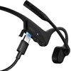 SHOKZ OpenComm2 UC 2025 Upgrade Belaidės Bluetooth Bone Conduction Vaizdo konferencijos Ausinės su USB-C įkrovimo prievadu ir USB-C adapteriu | 16 val. pokalbio laikas, 29 m Belaidės diapazonas, 1 val. įkrovimo laikas | Apima triukšmą slopinantį mikrofoną Boom ir Dongle, Juodas