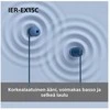 Sony Earbuds | IER‑EX15C | su laidu | į ausis įkišamos | Mikrofonas | Juodas
