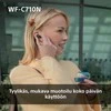Ausinės Sony WF-C710N, Permatomos mėlynos