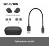 Ausinės Sony WF-C710N, Juodos