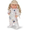 Peterkin BABY born lėlės kombinezonas, kreminės spalvos, 43 cm