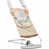Pakaitinis audinys gultukui BabyBjörn Woven Jersey, beige/pilkas