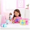 Mattel BARBIE PARTY UNBOXED REVEAL siurprizų rinkinys - tamsiaplaukė lėlė (JFG72)