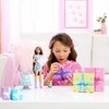 Mattel BARBIE PARTY UNBOXED REVEAL siurprizų rinkinys - tamsiaplaukė lėlė (JFG72)