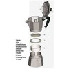 Bialetti Moka Express riešutų keptuvė, 6 puodeliai