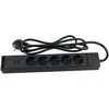 Blackstorm Farad jatkojohto RGB-valoilla, 5 pistorasiaa + 2 x USB-A, 2 m