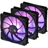 Blackstorm Luna UF120 ARGB PWM Reverse -tuuletinpakkaus, musta, 120 mm, 3 kpl