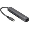 Bluecloud USB-C-USB-A šakotuvas su gigabitiniu eternetu, 3 prievadai