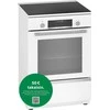 Bosch HLS79W321U Serija 6, Laisvai statoma indukcinė viryklė, Balta