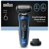 Barzdaskutė Braun Series 6, 62-B1200S Wet&amp;Dry -parranajokone partatrimmerilisäosalla