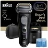 Barzdaskutė „Braun Series 9 PRO+ 9660CC Wet&amp;Dry -Pro SensoAdapt“ skustuvas su „SmartCare“ stotele, juodas