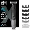 Barzdaskutė Braun XT5100, Plaunamas, Baterija, Juoda, Pilka