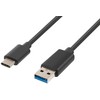 Laidas GEMBIRD USB 3.0 type C(AM/CM) 0.1m, juodas