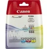 Multipack Originalus Canon rašalas / kasetė CLI-521 CMY, 2934B015, CMY, sudėtinė pakuotė