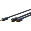 Kabelis Clicktronic Jack 3.5mm - RCA (Cinch) x2 2m tamsiai mėlyna (70467)