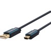 Clicktronic USB-A – miniUSB laidas, 1,8 m mėlynas (RB70127)