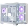 „Cooler Master Elite 481 Wood“, ATX, permatomas šoninis skydelis, 3x 120 mm ARGB ventiliatoriai, baltas