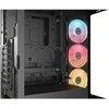 „Corsair FRAME 4500X LX-R RGB“ kompiuterio korpusas, „Mid-Tower“, E-ATX, grūdintas stiklas – Juodas