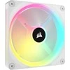 Dvigubas CORSAIR iCUE LINK QX140 RGB Baltas 140 mm magnetinio kupolo ventiliatoriaus komplektas