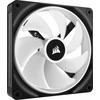 Corsair iCUE LINK QX140 RGB Series, PWM korpuso ventiliatorius, 2er Pack su RGB valdikliu- 140mm, juodos spalvos, Starter Kit