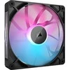 Corsair iCUE LINK RX140 RGB Series, PWM korpuso ventiliatorius 2er Pack – 140mm, juodos spalvos
