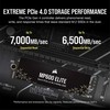 „Corsair MP600 Elite NVMe SSD“, PCIe 4.0 M.2 tipo 2280 – 2 TB