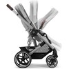 Universalus vežimėlis Cybex Balios S Lux 2in1 Lava Pilkas (Sidabrinis Frame)
